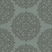 Medallion Teal Linenfold Puff Chairs, Rockers and Ottomans