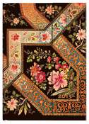 Paperblanks Dayplanner-Midi-Filigree Floral Ebony-WK at a Time-Horiz.