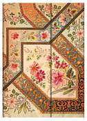 Paperblanks Dayplanner-Midi-Filigree Floral Ivory-WK at a Time-Horiz.