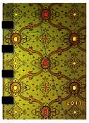 Paperblanks Dayplanner-Midi-French Ornate Vert-Week at a Time-Horiz.