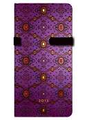 Paperblanks Dayplanner-Slim-French Ornate Violet-Week at a Time-Horiz.