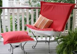 Outdoor patio puff chair Starboard Punch
