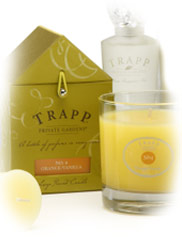 Trapp Orange Vanilla & Bobs flower shop candles Trapp No 4 Orange Vanilla Candles