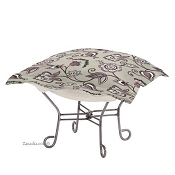 Chicago Textile Puff Ottoman-Avignon Eggplant