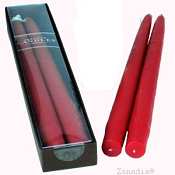 Creative Candles Taper Boxed Pair-Red 7/8X12
