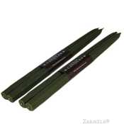 Creative Candles Taper Pair-Moss Green 7/8X12