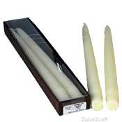 Creative Candles Taper Boxed Pair-Ivory 7/8 X 12 in