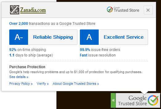 Google Trusted Store