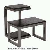 Opus Table with Java wood tops