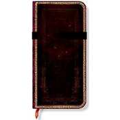 PaperBlanks Black Moroccan Lined Pages Journal -SLIM