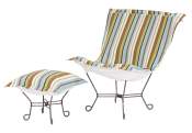 Chicago Textile Puff Chair-Schooner Mist-Patio