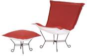 Chicago Textile Puff Chair-Starboard Punch-Patio
