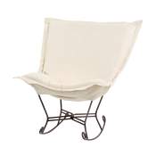 Chicago Textile puff rocker-Titan Natural