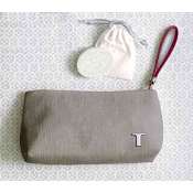 Thymes Tiare Monoi Solid Perfume & Cosmetic Pouch