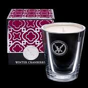 Votivo Winter Cranberry Candle-Metallic Glass