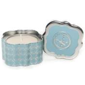 Votivo Candles -Icy Blue Pine Quatrefoil Tin