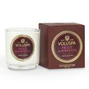 Voluspa Figue de Bordeaux Boxed Votive in Glass