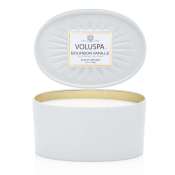 Voluspa Bourbon Vanille 2 Wick Decorative Oval Tin