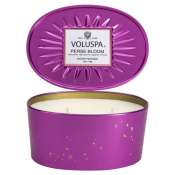 Voluspa Perse Bloom 2 Wick Decorative Oval Tin