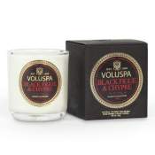 Voluspa Black Figue & Chypre Boxed Votive in Glass