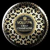 Voluspa Crisp Champagne 2 Wick Candle Tin