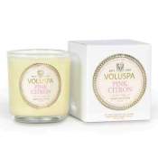 Voluspa Pink Citron Boxed Votive in Glass