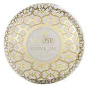 Voluspa Suede Blanc 2 Wick Candle Tin
