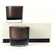 AQUIESSE Bamboo Teakwood Set of Two Votives