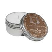 Aquiesse Sandalwood Vanille Soy 20 Hr. Travel Tin Candle