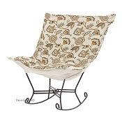 Chicago Textile Puff Rocker-Avignon Spice