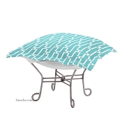 Chicago Textile Puff Ottoman-Bahama Breeze-Patio