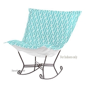 Chicago Textile Puff Rocker-Bahama Breeze-Indoor
