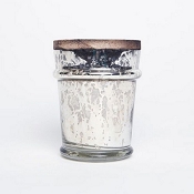 Capri Blue Volcano No 6 Mercury Found Glass Candle-Wood Lid