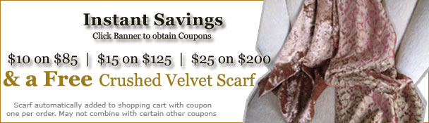 Free crushed velvet scarf