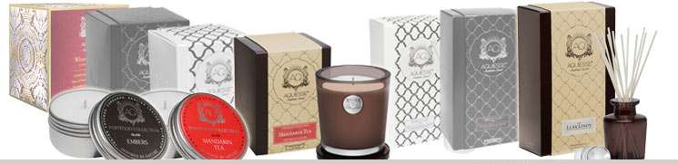 Aquiesse Black and White Diffusers and Soy Candles