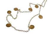 Catherine Weitzman Gold Vermeil Long Petal necklace