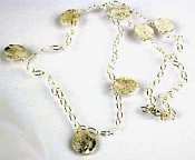 Catherine Weitzman Sterling Silver Long Petal necklace