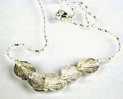 Catherine Weitzman Sterling Silver Five-Petal necklace