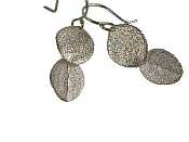 Catherine Weitzman Sterling Silver Two-Petal earrings