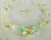 Pistachio mix necklace by Dana Kellin