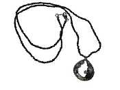 Heather Mix Wrapped Pendant sterling silver necklace by Dana Kellin