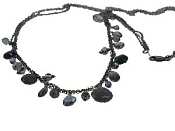 Heather Mix Beaded Chain sterling silver necklace by Dana Kellin