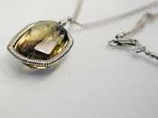 Lemon quartz necklace by Dana Kellin