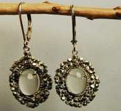 White moonstone earrings by Dana Kellin