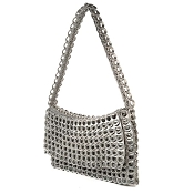 Clutch Francisca Silver Handbag by Escama Studio