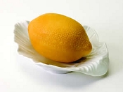 Lemon Soap in Leaf Dish by Gianna Rose Atelier