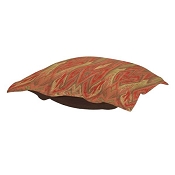 CTC Puff Ottoman replacement cover with cushion-Ikat Earth