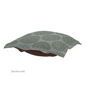 CTC Puff Ottoman replacement cover with cushion-Medallion Teal