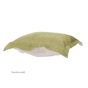 CTC puff ottoman replacement cover with cushion-Microsuede Willow