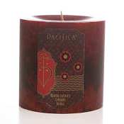 Pacifica Mexican Cocoa 3X3 Pillar Candle